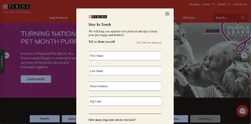  Collect Customer Information (Purina)
