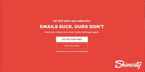 Use A Full-Page Popup That Requires Attention (Shinesty)