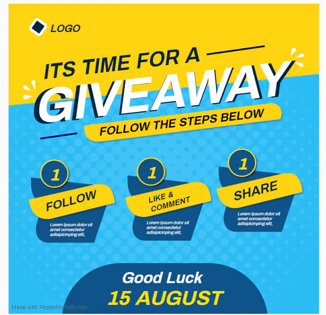 PosterMyWall Instagram Giveaway Template